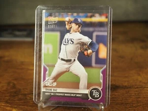 Shane Baz 2021 MLB TOPPS NOW Card 833 RC Call-Up MLB Debut Purple Parallel 9/25 - Picture 1 of 2