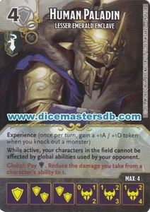 Human Paladin Lesser Emerald Enclave #39 - Dungeons & Dragons - Dice Masters - Picture 1 of 1