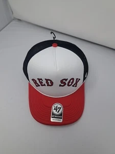 ‘47 Brand Boston Red Sox Foam Rope Trucker Adjustable Hat Cap Red/Blue/White. - Picture 1 of 9