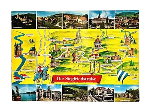 Siegfriedstrasse or Die Siegfriedstraße Holiday Route Germany Map - Continental - Picture 1 of 2