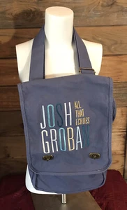 Josh Groban All That Echoes Promo Embroidered Canvas Tote Messenger Bag RARE - Picture 1 of 9