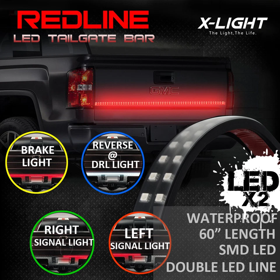 60" LED Truck Tailgate Light Bar Strip for Dodge Ram 1500 2500 3500Tail Light - Image 1 of 4