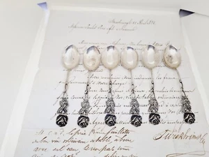 Juego de 6 cucharas Albert Bodemer 835 plata Albo - Imagen 1 de 7