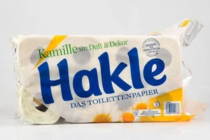 Hakle Toilettenpapier Kamille Duft & Dekor 3-lagig 150 Blatt/Rolle - 64 Rollen - Bild 1 von 3