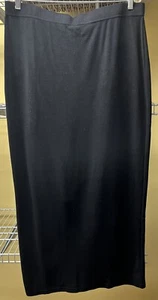 Shein Curve Black Pencil/ Straight Skirt Pull On Soft Midi Women's Size 4XL New - Picture 1 of 7