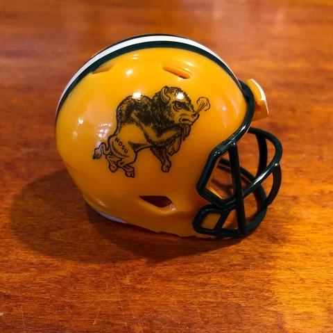 North Dakota State Bison 1979-1998 custom pocket pro helmet FCS NDSU Cover