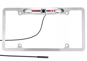 Neu Nummernschild Rahmenhalterung Rückfahrkamera für Chef Universal Auto - Bild 1 von 10