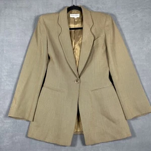 Vintage Giorgio Armani Le Collezioni Damen Blazer Jacke Ein Knopf Hellbraun Braun - Bild 1 von 13