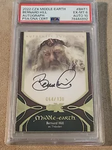 2022 CZX Middle Earth Bernard Hill Autograph 064/130 PSA 10 - Picture 1 of 2