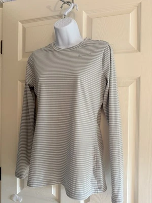 Футболка с длинным рукавом Nike Golf DRI-FIT - M. Серый в полоску - Изображение 1 из 4