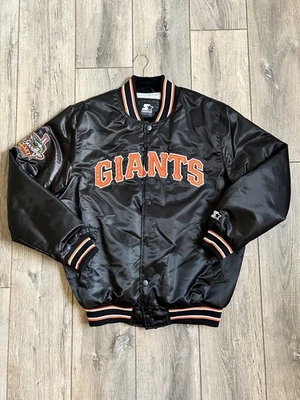Starter X San Francisco Giants Varsity Jacket | Size Large| Black - Image 1 of 4