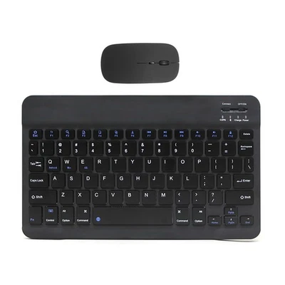 For iPad Android Windows Tablet 10inch Wireless Bluetooth Backlit Keyboard&Mouse - Image 1 of 4