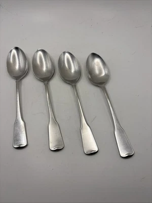 Oneida AMERICAN COLONIAL  Cube Stainless Flatware 6" TEASPOONS Set Of 4 - Image 1 of 4