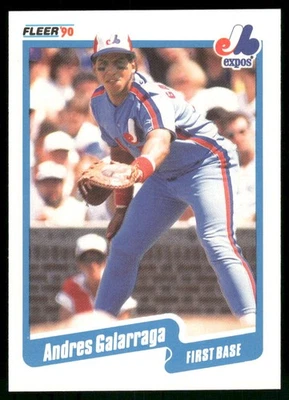 Andres Galarraga 1990 Fleer Montreal Expos #345 Near Mint or Better - Image 1 of 2