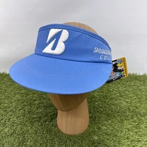 Bridgestone Golf Columbia blau bestickt Sonnenblende Hut Kappe breite Krempe - Bild 1 von 9