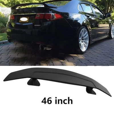 46" Rear Car Trunk Spoiler Lip Racing Style Wing Matte For ACURA TSX CU1 CU2 - Image 1 of 4