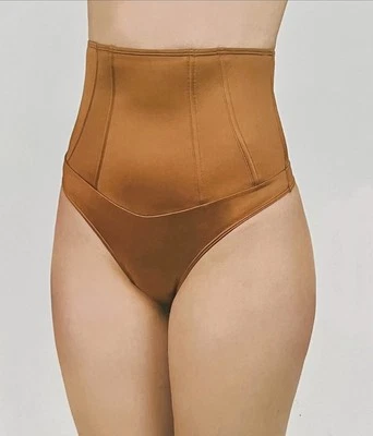 SOFÍA Shapewear by Sofia Vergara Sculpting Corset Thong Bronze Size Large NWT - Image 1 of 4