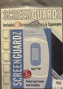 Sony PSP Screen Guards Includes 15 Protectors- NIB Sealed  - Picture 1 of 2