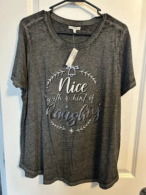 Camiseta Navidad Maurice’s, Talla 0x- NUEVA CON ETIQUETAS Foto 1 de 4