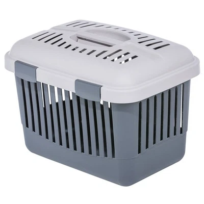 PETGARD Transportbox Reisebox Haustierbox Öffnung nach oben für Katzen kl. Hunde Nager