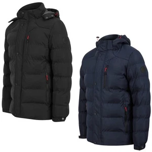 Tokyo Laundry Puffer Coat Hooded Quilted Warm Thick Winter Jacket Zip Pockets - Picture 1 of 9