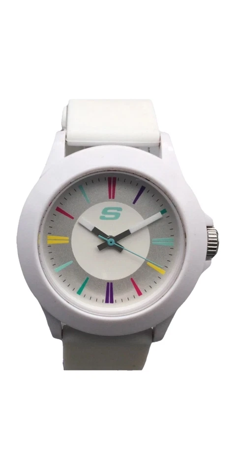 Reloj Skechers Blanco Unisex 40mm SR6080W Tono Plateado Resistente al Agua Foto 1 de 4