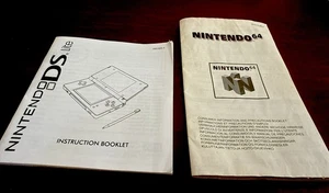 Nintendo 64 Information & Precautions Booklet-DS Lite Instruction Booklet. (2). - Foto 1 di 3