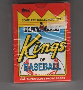 1989 TOPPS KAYBEE KINGS OF BASEBALL COMPLETE CARD SET NEW FACTORY SEALED BOX - Picture 1 of 3