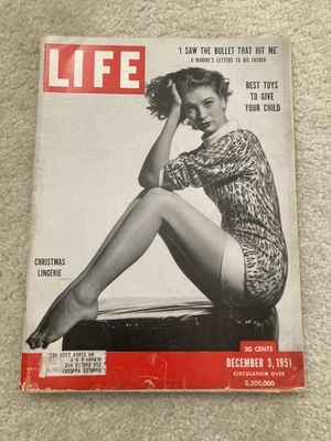LIFE Magazine December 3, 1951 - Suzy Parker, W Eugene Smith, Christmas Lingerie - Image 1 of 4