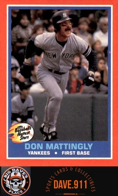 Don Mattingly 1987 Fleer Baseball's Hottest Stars #27 New York Yankees - Image 1 of 2