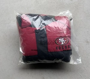 Vintage Proplayer 49ers Puffer Jacket NWT Deadstock Full Zip Embroidered Logo XL - Picture 1 of 16