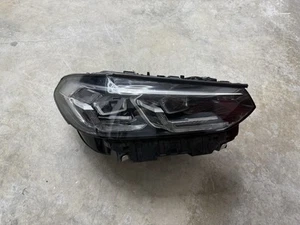 OEM 2022 2023 2024 BMW X3 X4 LED HEADLIGHT CHROME RIGHT SIDE RH DAMAGED! - Picture 1 of 11