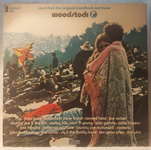 WOODSTOCK MUSIC FROM THE ORIGINAL SOUNDTRACK/3X LP (1977) VG+ COTILLION SD 3-500 - Picture 1 of 16