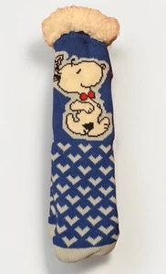Peanuts Snoopy Sherpa Socks One Size Fits Most - Picture 1 of 5