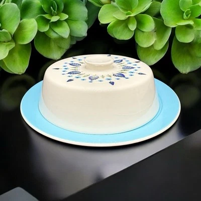 MarCrest Swiss Alpine Chalet Covered Butter Cheese Dish MCM Retro Vintage - Image 1 of 4