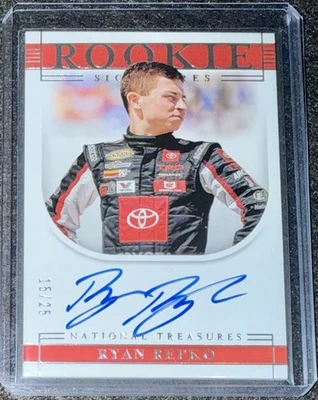 2021 Panini National Treasures NASCAR  Ryan Repko Rookie RC Auto Autograph 15/25 - Image 1 of 2
