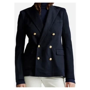 Blazer Lauren Ralph Lino Negro Talla 14w 14 $348 - Imagen 1 de 10