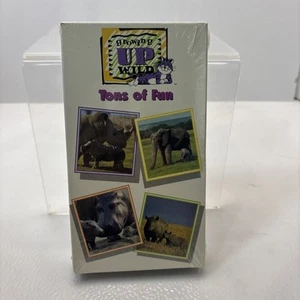 BBC: Growing Up Wild TONS OF FUN Kids VHS Elephant Hippo Rhino VTG 1992 New - Imagen 1 de 3