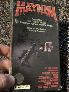 MAYHEM (1986 VHS) City Lights Video RARE OOP Horror SLASHER - Picture 1 of 3