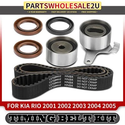 Kit de correa de distribución 6 piezas para Kia Rio 2001 2002 2003 2004 2005 L4 1,5 L L4 1,6 L GAS Foto 1 de 4