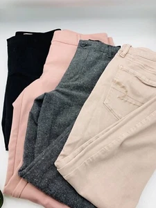 Lot of 4 pair Women’s Pants Size 8 Club Monaco American Eagle Old Navy 7th Ave - Picture 1 of 12