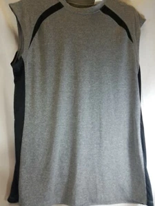 Mens High Five Sleeveless Moisture Wicking Shirt Grey / Black Size Large... - Picture 1 of 4