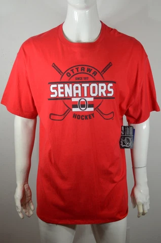 Champion NHL Hockey Men's T shirt Ottawa Senators NHL Red NWT Cover