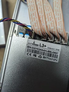 L3+ Bitmain Antminer Without Power Supply Used OEM Box Works!!! - Picture 1 of 12