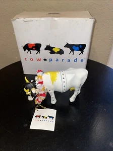 Cow Parade Elvis Rock and Roll Figurine by Westland Retired #9137 - 2001 - Picture 1 of 8