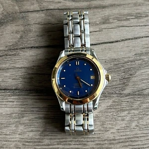 Omega Seamaster very rare blue/gold automatic chronometer watch - Picture 1 of 5