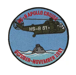 HS-8 helicopter Apollo Cruise NASA US Navy space recovery force ship patch - Picture 1 of 1