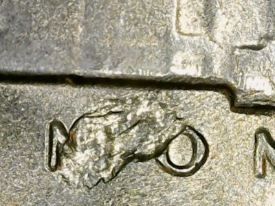 1951 S JEFFERSON NICKEL STRIKE THRU ERROR - Image 1 of 4