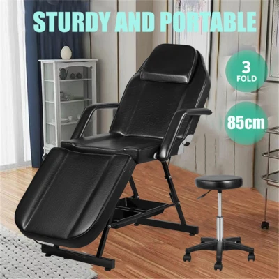 185CM Massage Table Beauty Bed Chair Stool Set Adjust Tattoo Recliner Therapy - image 1 of 4