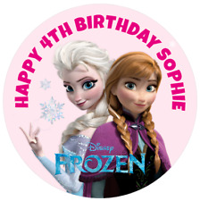 48 Personalised Party Bag Stickers ELSA FROZEN Sweet Bag Seals 40mm Cone Labels